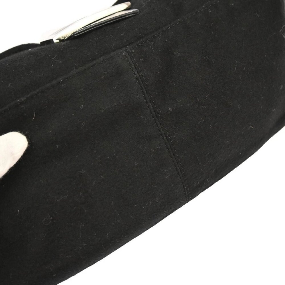 Fendi Black Cashmere Mamma Baguette Handbag 2348-26325-099 126278 - Picture 5 of 10